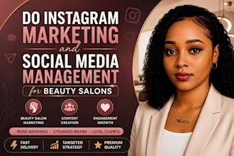 do instagram marketing and social media management for beauty salons