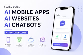 do ai chatbot ai mobile app development ai website as ai app developer