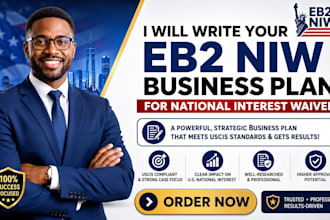 write your eb2 niw business plan for national interest waiver