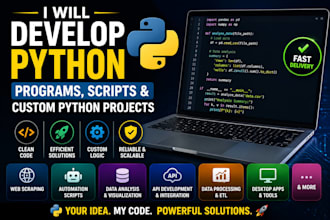 develop python automation bot, web scraper, script, selenium, automation, lua
