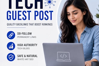 build technology backlinks via a tech guest post on a niche relevant website