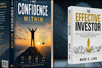 do professional kdp print book cover design and ebook cover design