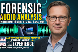 do forensic audio editing, analysis, cleanup voice detection and noise reduction