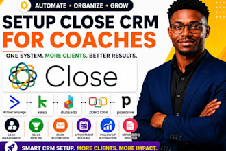 setup close activecampaign keap dubsado zoho CRM pipedrive for coaches