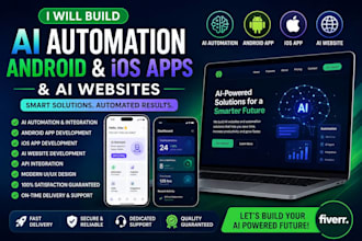 build an ai mobile app, ai automation, ai website, ai chatgpt bot, ios ai app