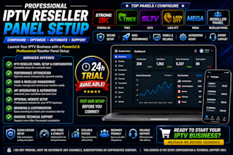 configure reseller panel, strong 8k, trex, sltv, lion ott, mega, reseller panel