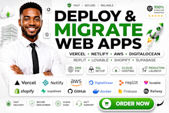 deploy vercel to netlify digitalocean, hipaa replit AWS cloud lovable to shopify