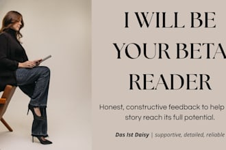 detailed beta reading and honest feedback for your novel or manuscript