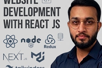 build a custom react js website, web app or landing page