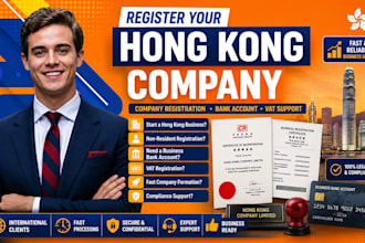 register your hong kong company, llc formation, vat and bank setup services