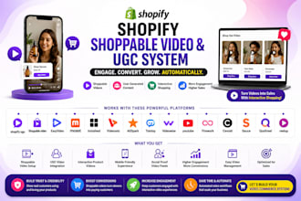 setup high converting shopify ugc shoppable video easyvideo moast instafeed