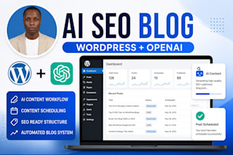 build an ai SEO wordpress blog with openai content automation