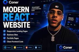 build a modern responsive react website