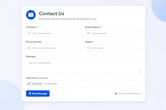build a custom PHP mysql form with admin panel and email notification