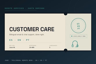 provide professional bilingual customer service support
