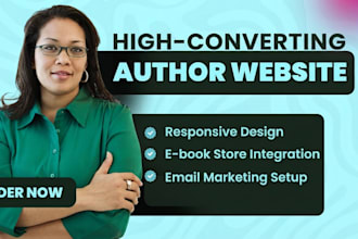 create author website, book author website, book landing page, ebook website