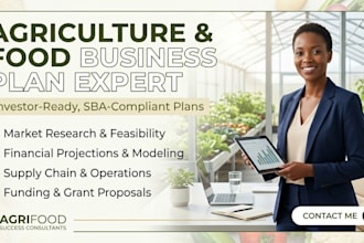 write restaurant food livestock cultivation usda business plan grant pitch deck
