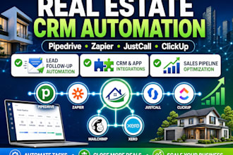 automate real estate pipedrive with justcall clickup mailchimp xero zapier slack