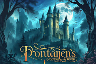 professional fantasy book cover, ebook cover, illustration