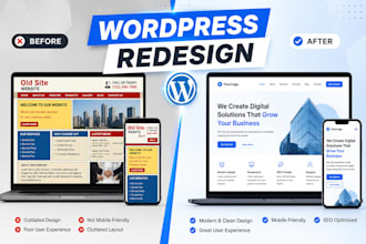 redesign revamp and rebuild your wordpress website