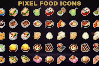create custom pixel art weapon icons, rpg items and fantasy game assets
