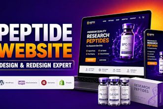 build fda compliant peptide website, research peptide and nutraceutical website