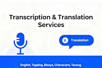 do transcription and translation for local languages service