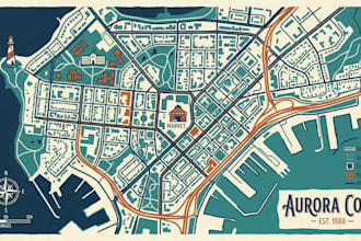 design unique vector map illustration or professional street map