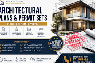architectural sets, construction plans, as a california architect and engineer