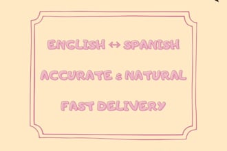 translate english and spanish with native level accuracy