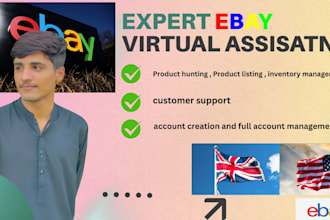 be your ebay virtual assistant , dropshipping va , 2 step  ds