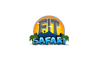 design fit safari illustrated adventure logo