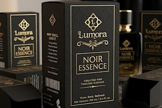 design luxury product , perfume packaging, label design and cosmetics