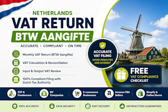 prepare your netherlands vat return btw aangifte for zzp and bv