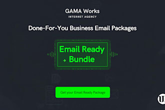 set up business email hosting for you with 1 year included