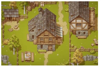 create custom top down pixel art tileset for rpg and indie games