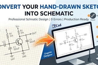 convert your hand drawn sketch or circuit layout into a clean schematic