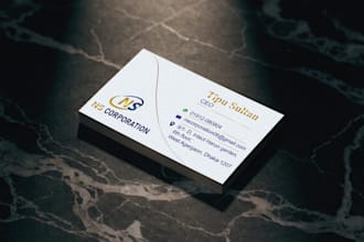 create minimalist business card and premium design