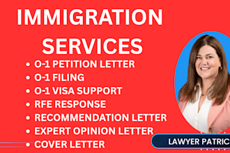 write an o1 visa and legal petition filling