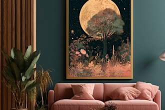 design high quality printable digital wall art for etsy