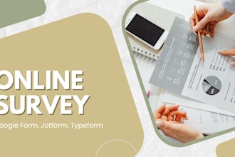 create jotform, google online survey and typeform
