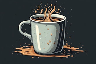 create custom coffee mug design for you