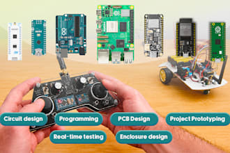 program and build your arduino, esp32, raspberry pi project