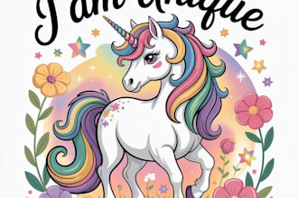 design high quality custom unicorn logo with unlimited revision