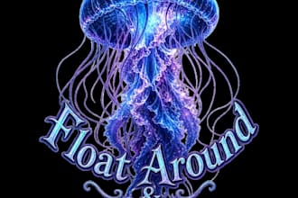 design high quality custom jellyfish logo with creative concepts