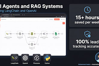 develop ai agents and rag systems using langchain and openai
