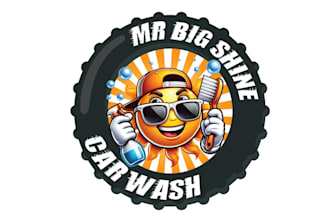 design car wash fresh clean business logo