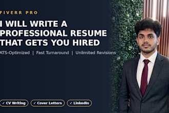 write a professional ats optimised resume and CV