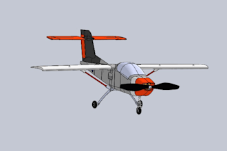 design 3d cad models for rc aircraft in solidworks