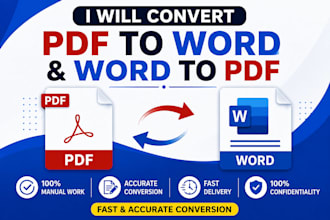 manually convert PDF to editable word and word to PDF